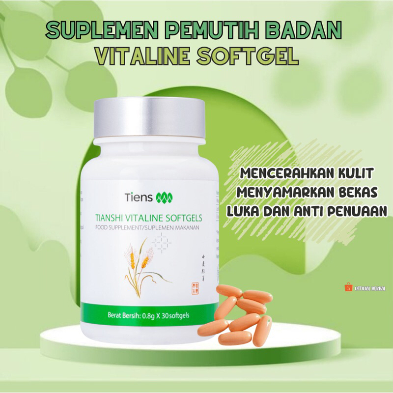 VITAMIN PENCERAH KULIT PEMUTIH TUBUH VITAGEL SOFTGEL OBAT PIL KAPSUL PEMUTIH BADAN PENCERAH BADAN PE