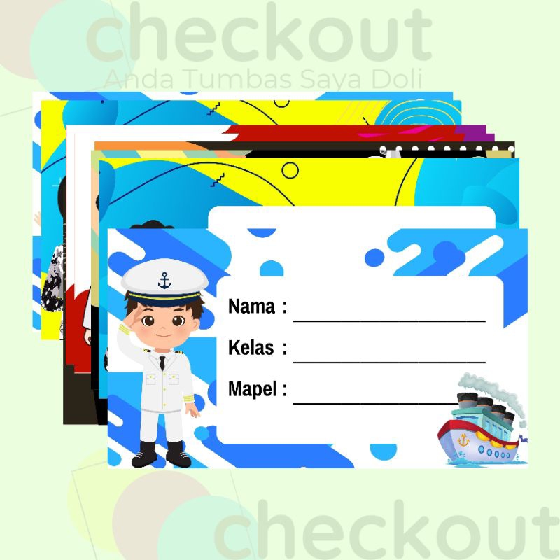 

Isi 20 - Stiker Mapel mata pelajaran Profesi Cita-Cita - Label Buku Sekolah