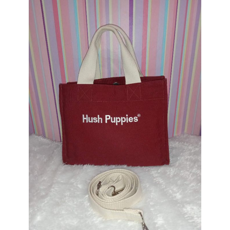 Preloved tas kanvas Hush Puppies