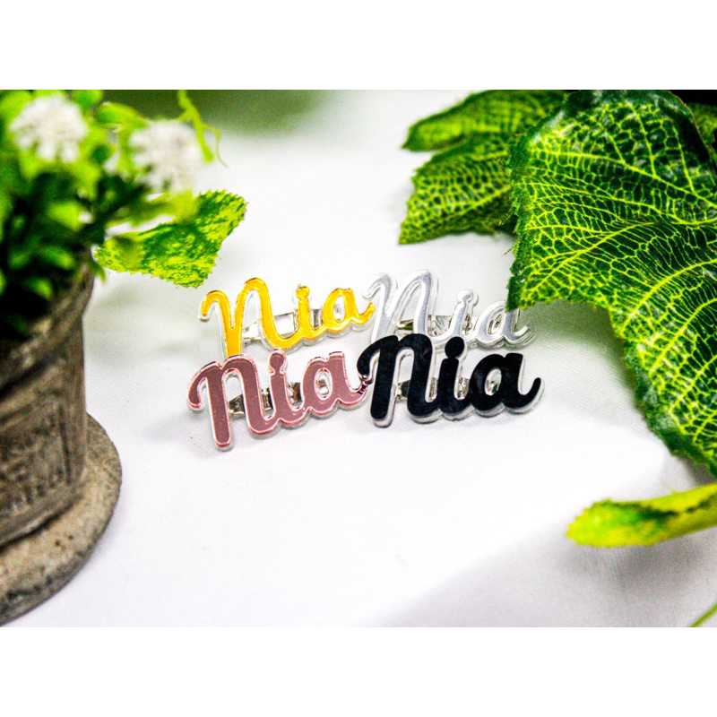 Bros Akrilik Bros Nama Sendiri Bros Custom Nama Bros Hijab Pin Hijab