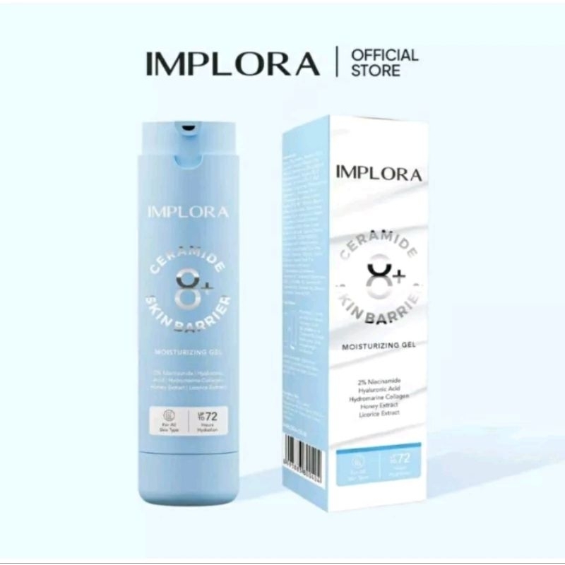 IMPLORA 8+ Ceramide Skin Barrier Moisturizing Gel Full Size / Refill 50ml