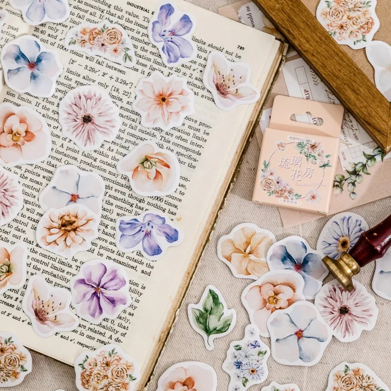 

HI493 Stiker Floral Warna Pastel 46pcs Untuk Scrapbook Jurnal