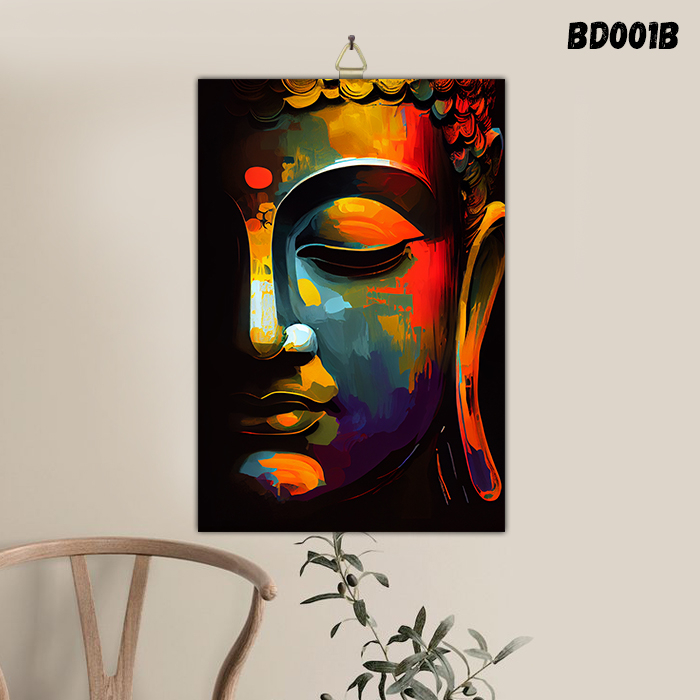 HIASAN DINDING BUDDHA SAKYAMUNI BUDDHA GAUTAMA / PAJANGAN DEKORASI DINDING BUDDHA / LUKISAN BUDDHA