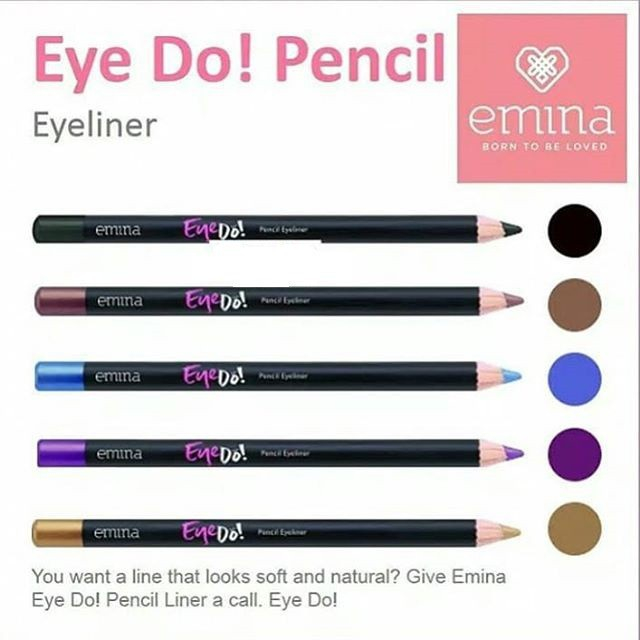 MFI - Emina Eye Do! Pencil Eye Liner | Eye Liner Pensil Hasil Matte | Netto 1 gr