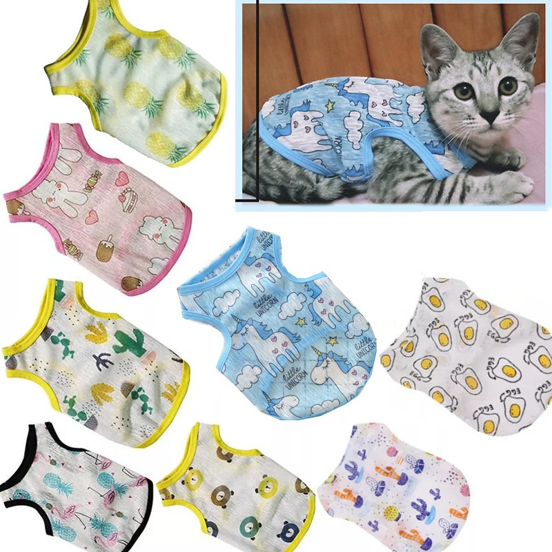 Baju kucing / Dress Gaun/ T-shirt Kaos / Clothes Pakaian Anjing Kucing