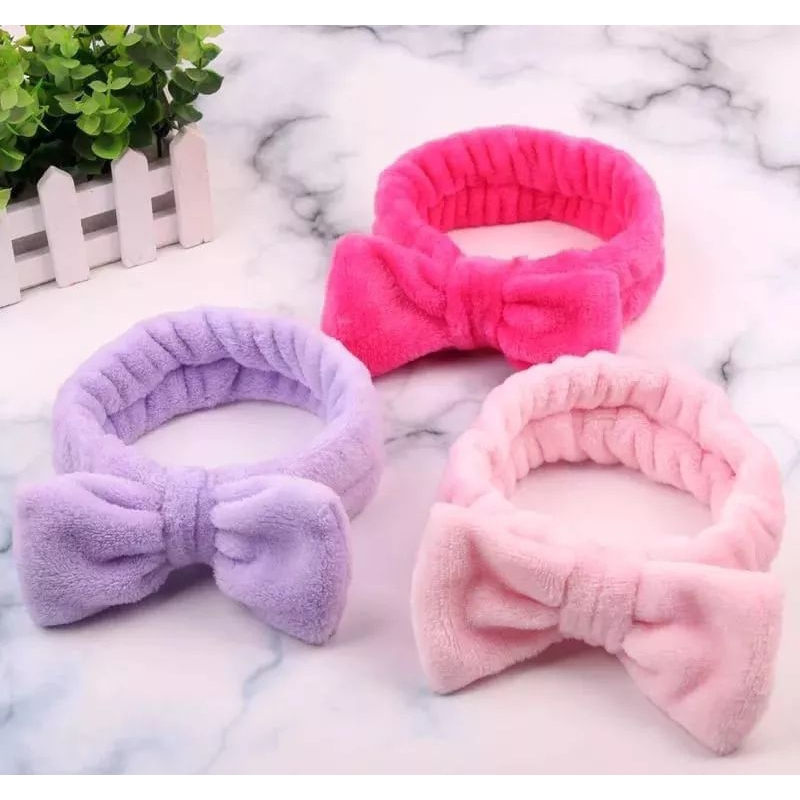 Bandana rambut motif pita bando wanita