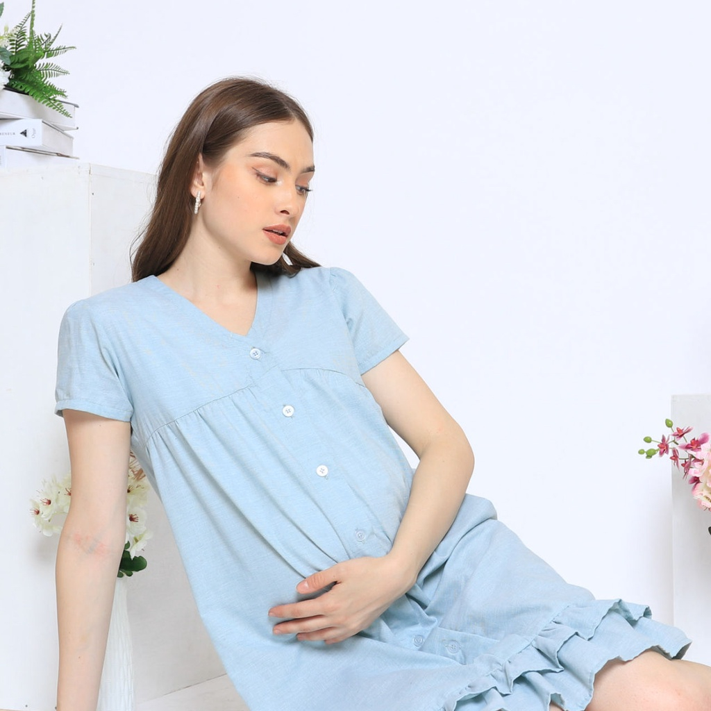 Hellomommy - Callena Dress - Baju Maternity dan Menyusui