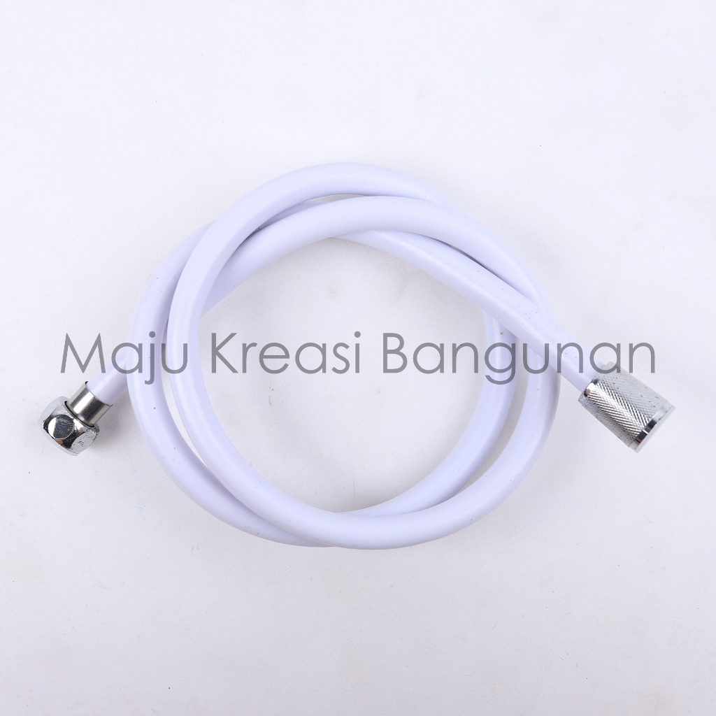 Selang Jet Shower Soligen 120Cm Hand Jet Mandi 120 Cm 1.2M 1,2M 1.2 1,2 Meter Flexible Fleksibel Putih Biru Ivory
