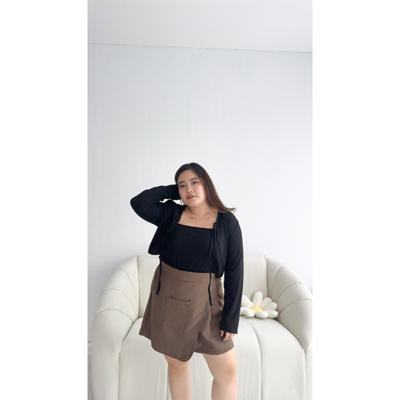 [ LittleBigCloth ] Lenka Skort // Bigsize Skort Wanita