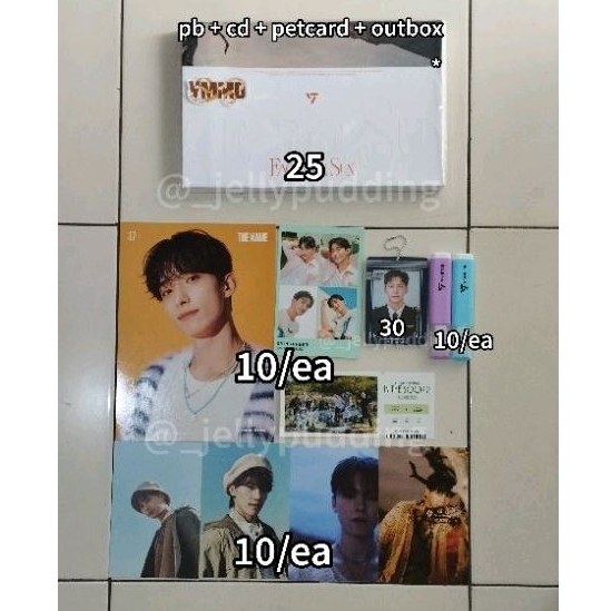 Seventeen Official Merchandise Highlighter PostCard Album ray