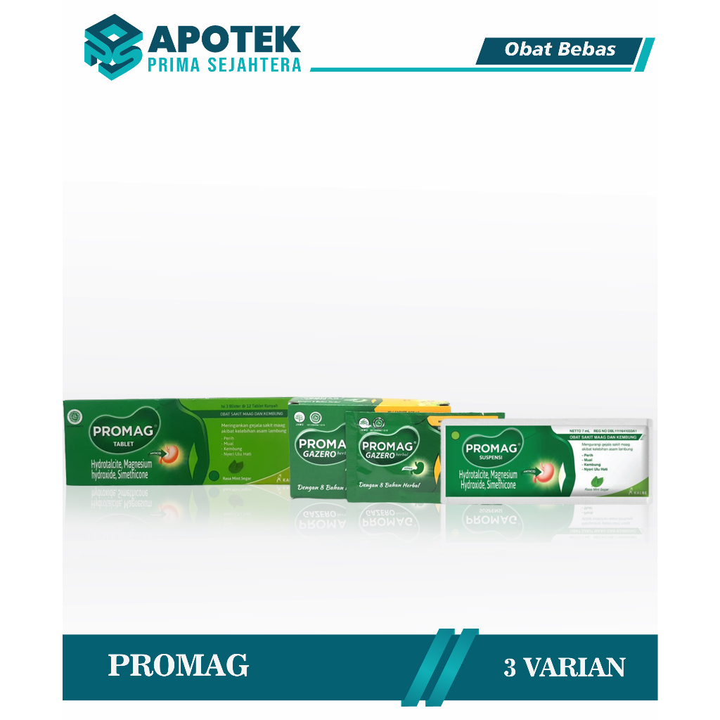 PROMAG TABLET / PROMAG GAZERO / PROMAG SUSPENSI / OBAT LAMBUNG