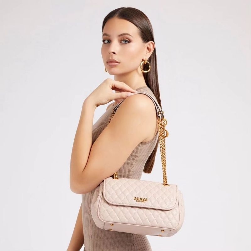 GUESSS Maila Quillted Crossbody Bag Giftset Include Box