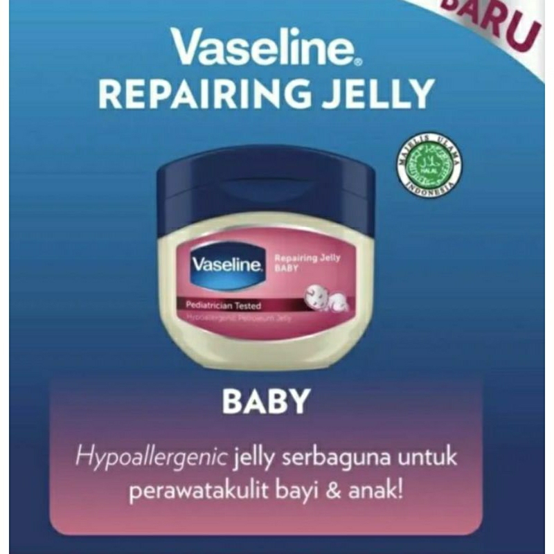 VASELINE REPAIRING JELLY 100% pure original 50ml,vaseline repairing jelly baby pediatrician tested 50ml