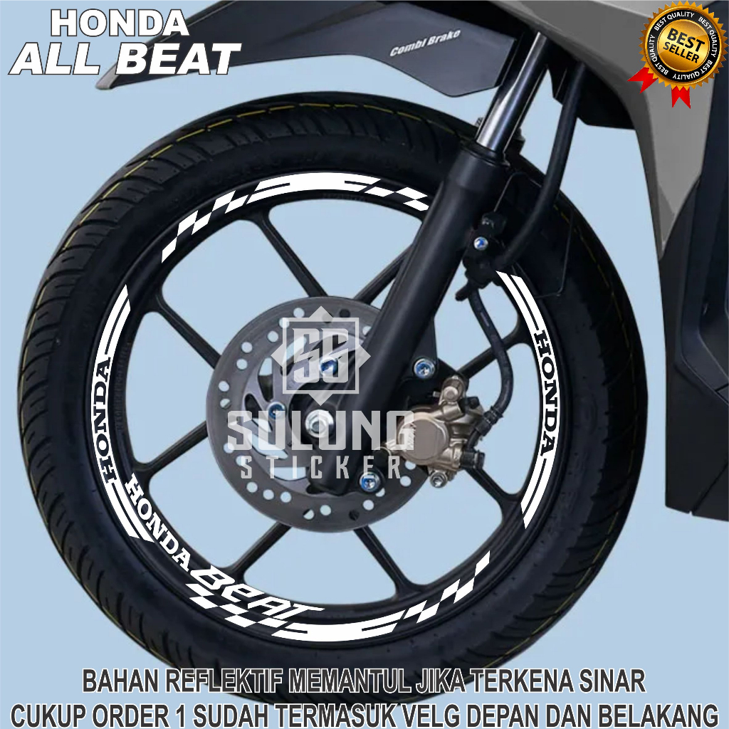 Stiker Variasi Velg Motor Honda All Beat Cutting Sticker Pelk