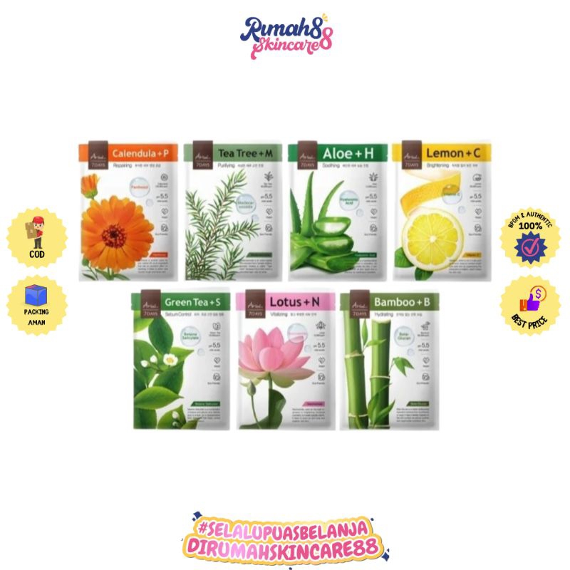 [BPOM] ARIUL 7days Mask / Sheet Mask Original 100%