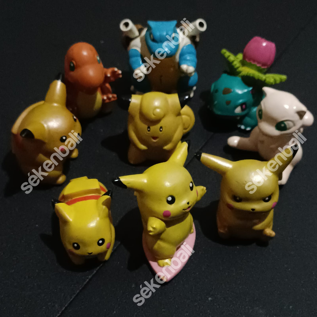Generasi 90'an - Mainan Tutup Pensil Pokemon Action Figure Jadul