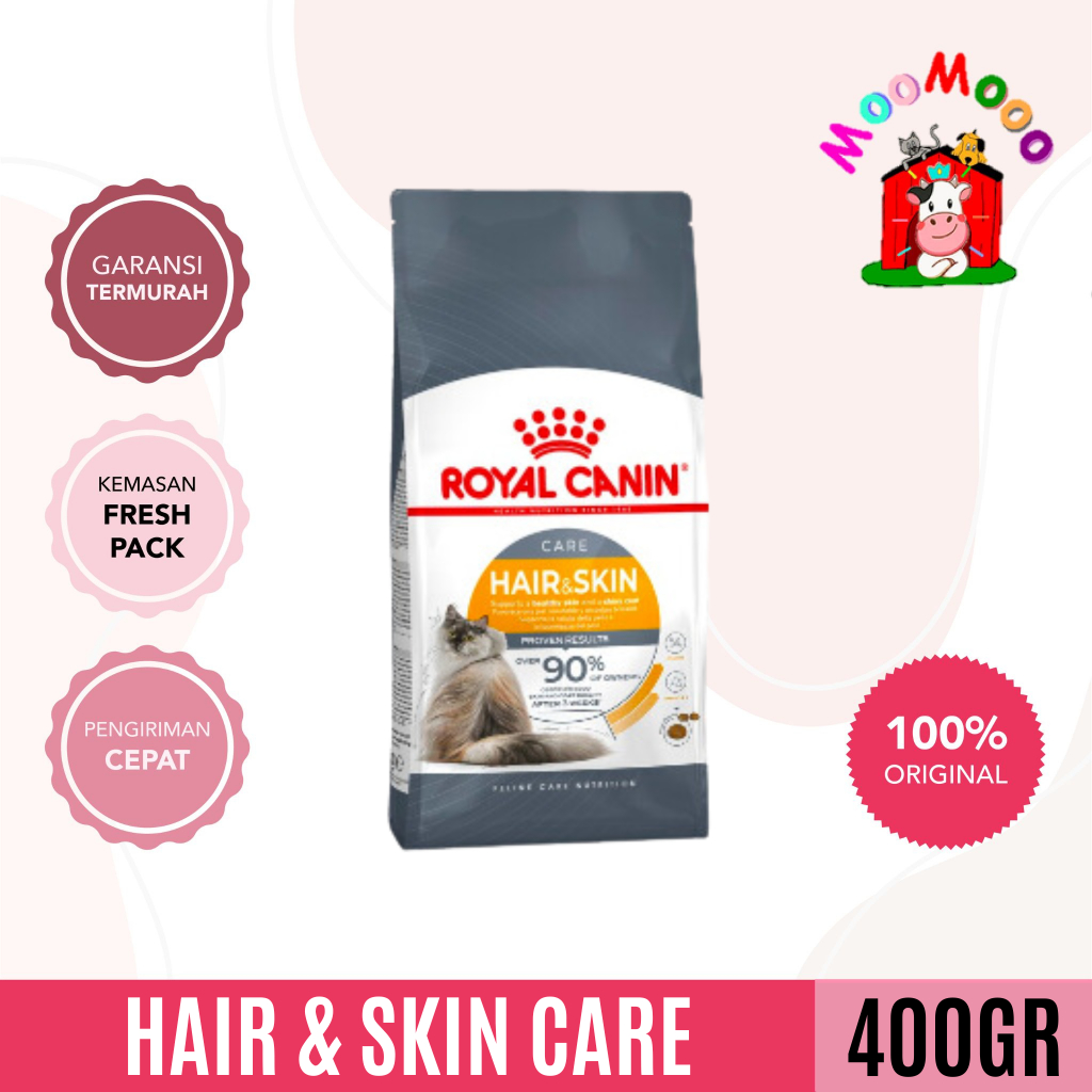 Royal Canin Hair and Skin 400gr Makanan Kucing Royal Freshpack