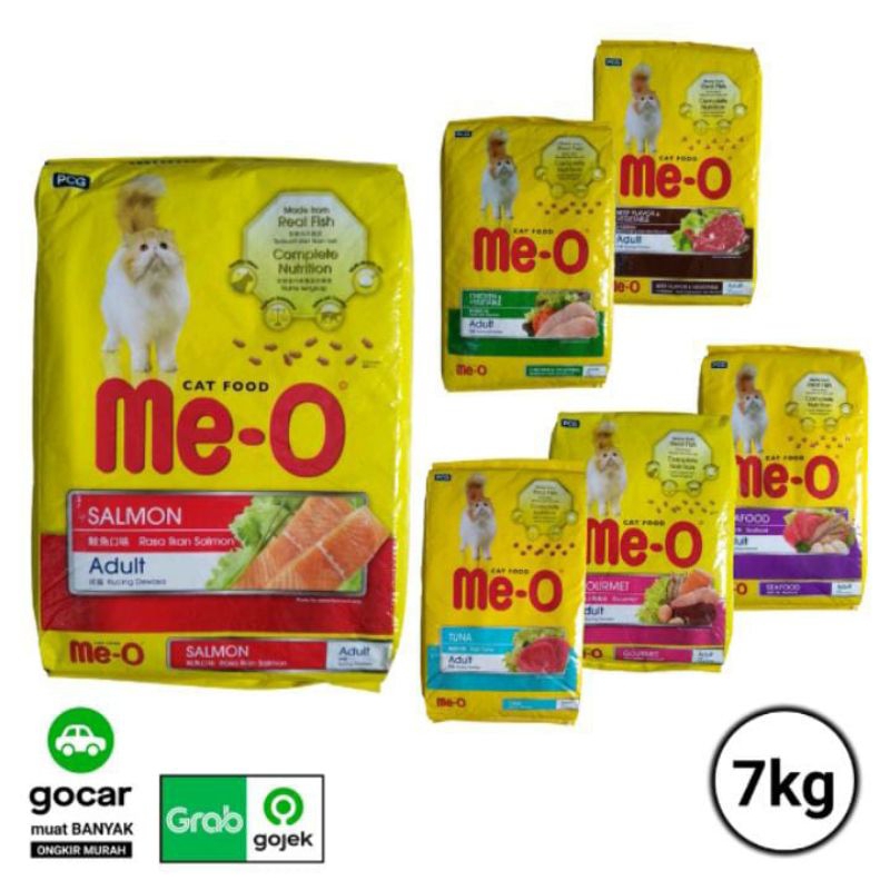 (Grab/gojek) Makanan Kucing Me-O Adult &amp; Kitten 7Kg All Variant | makanan kucing kering dryfood meo all variant