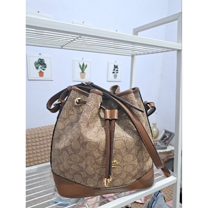 TAS SERUT COACH BROWN (Ukuran besar)
