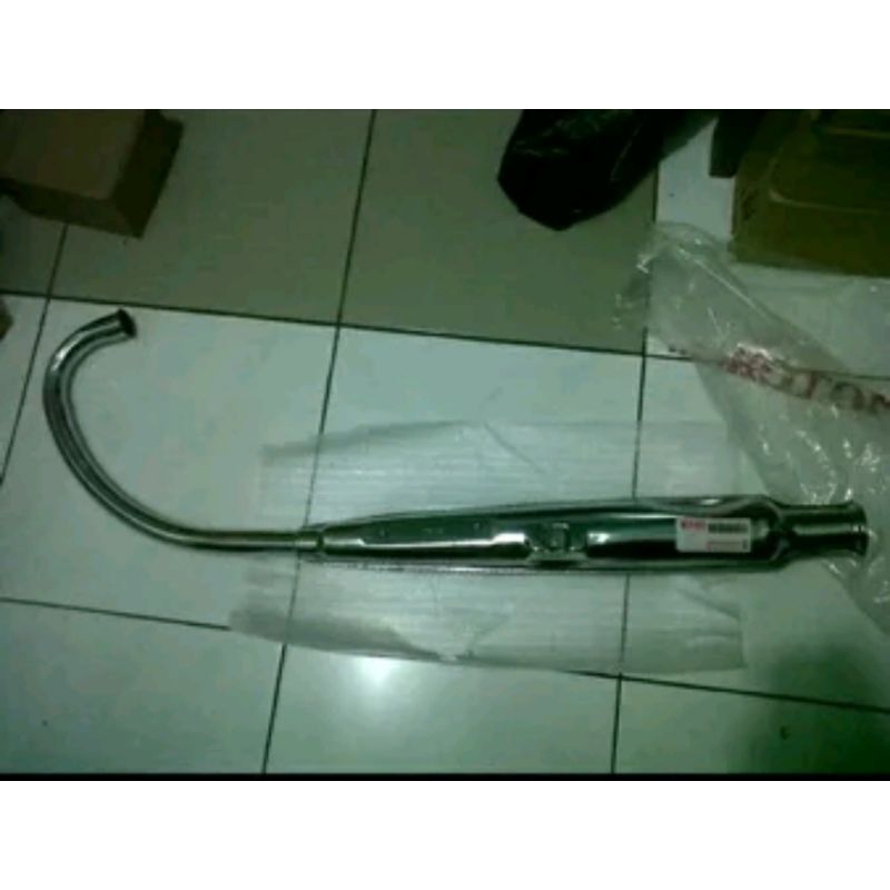 knalpot cb 125 cb125 dan dudukanknalpot dan kleman knalpot