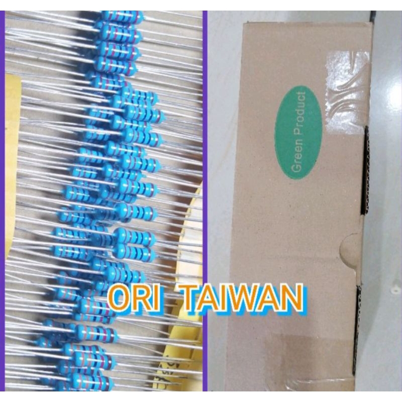 1biji , RESISTOR 100K, 1/2 WAT ORIGINAL TAIWAN