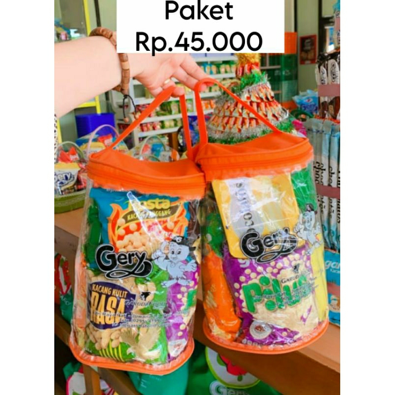 

Paket snack ultah tas tabung