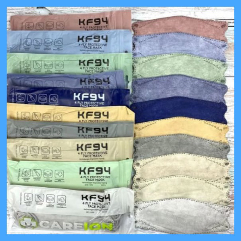 Masker Kf94 Warna Careion 4 ply isi 10pcs Semarang