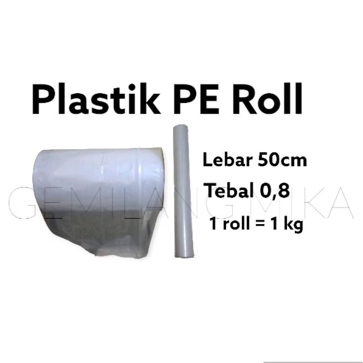 Plastik ikan PE Roll TEBAL per kg