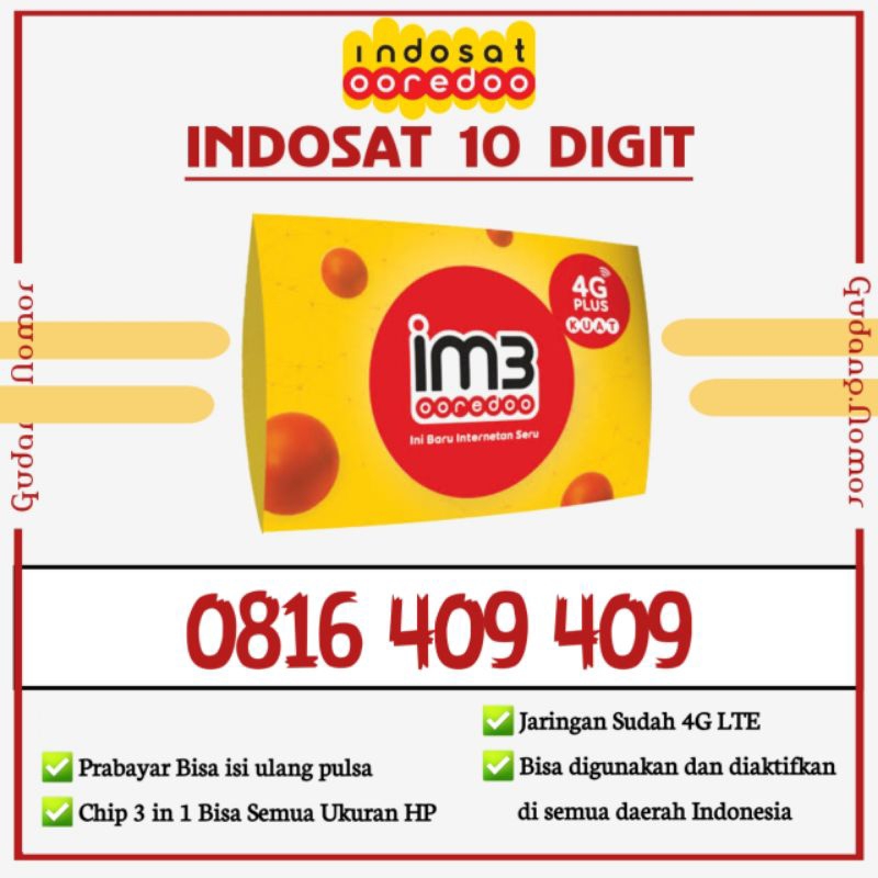 nomor cantik im3 indosat 10 digit seri URUT RAPIH MURAH. 10 digit im3 indosat 151