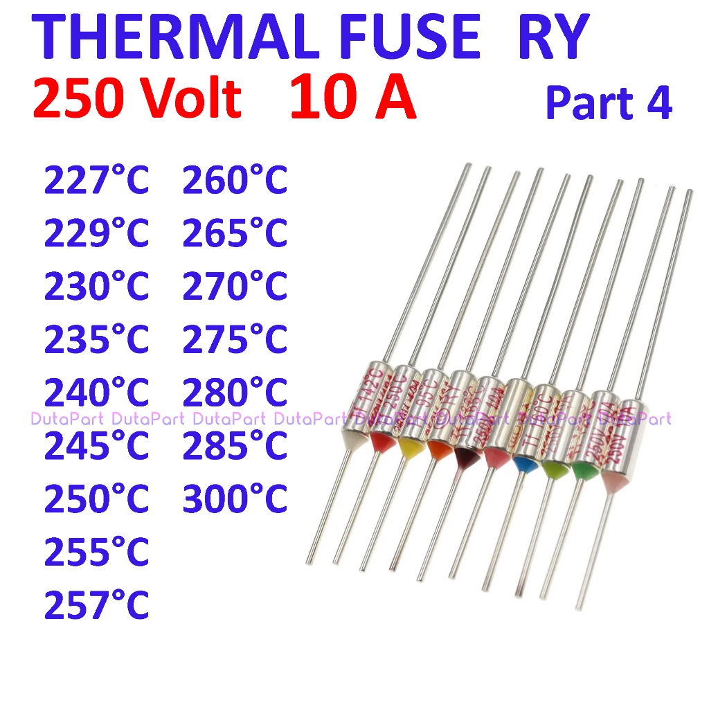 Thermofuse RY 10A 250V Thermalfuse Termofuse Thermal Fuse Magic Com Part 4