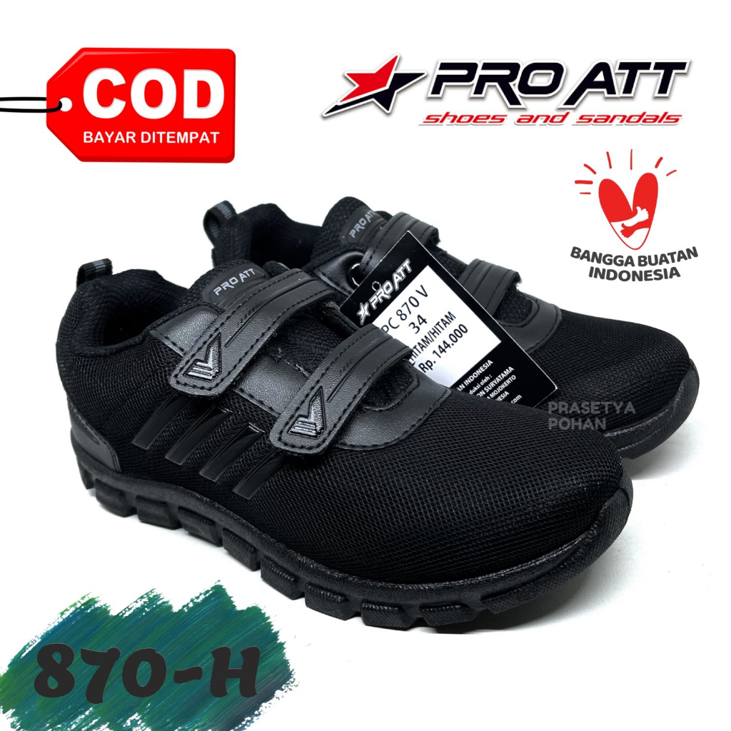 Sepatu Sekolah TK SD SMP Anti Slip - Sepatu Anak Sekolah TK SD SMP HITAM POLOS