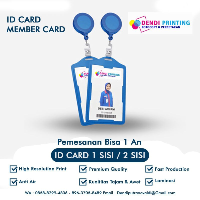 

id Card / Member card / kartu / Name Tag - DENDI PRINTING