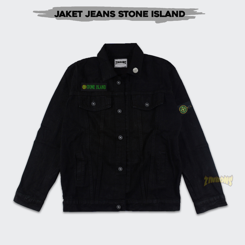 Jaket Jeans Stonee Islandd Jaket Jeans Hitam Best Quality