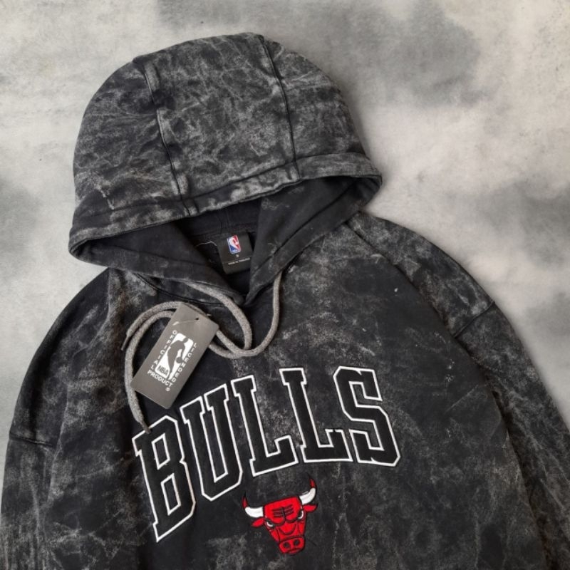 HOODIE JAKET SWEATER CHICAGO BULLS SANDWASH FULLTAG &amp; LABEL