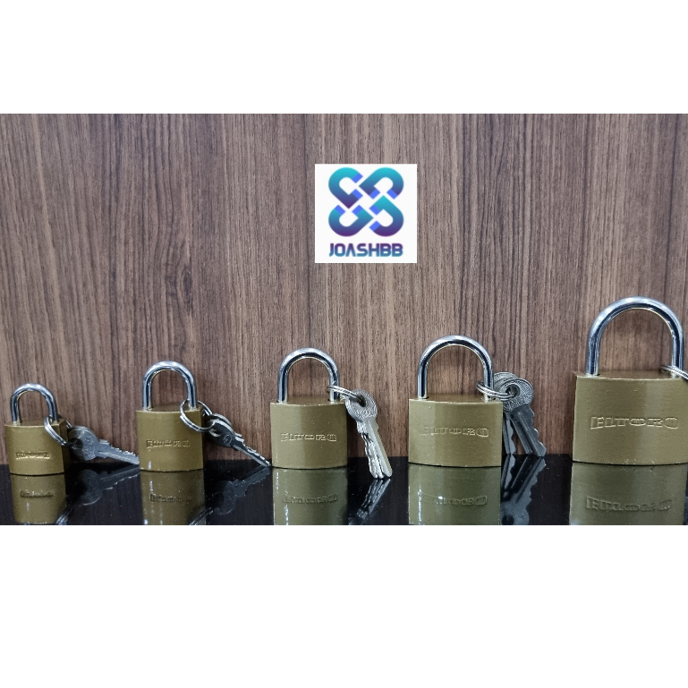 Gembok Besi Kuning ELTORO 20mm 25mm 32mm 38mm 50mm / Padlock Kuning ELTORO