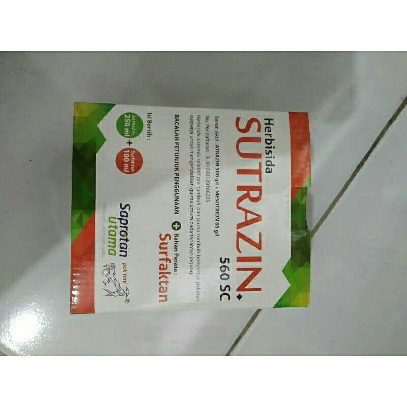 obat pertanian herbisida selektif SUTRAZIN 250ML