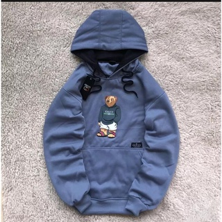 COD-Jaket Hoodie Gucci Abu - Sweater Hoodie GUCCI Bear Original Distro Untuk Pria Dan Wanita Premium Bahan Tebal