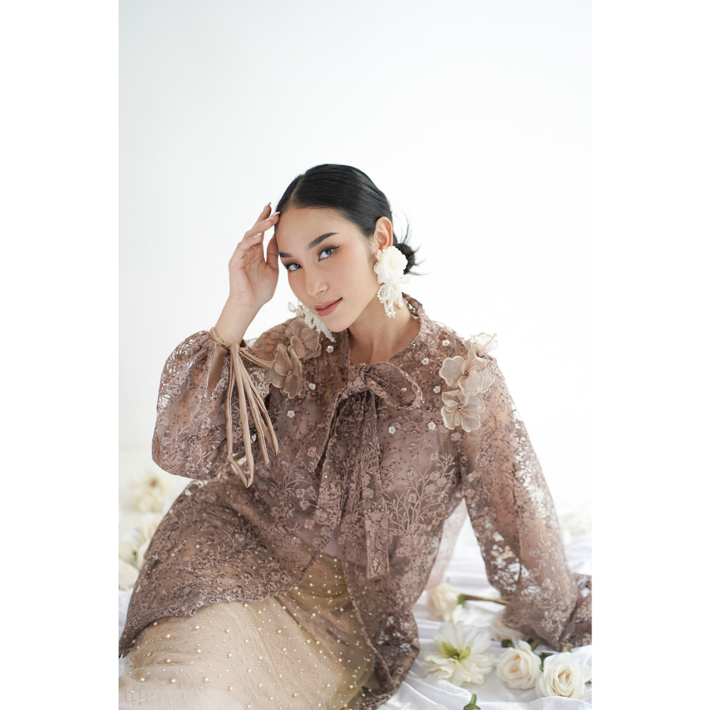 JALEELA - BRINA TOP  (ATASAN ONLY) - (INNER INCLUDED) (KEBAYA KONDANGAN / MODERN / LAMARAN / WISUDA)