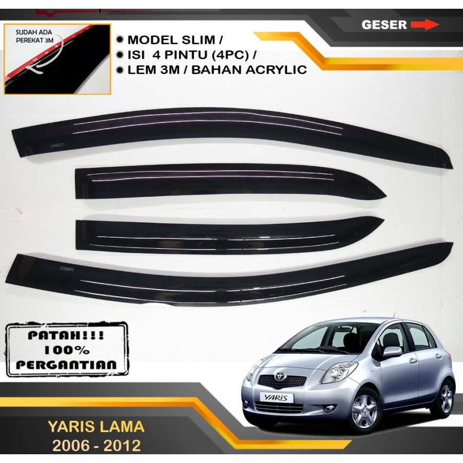 TALANG AIR YARIS LAMA 2006 2007 2008 2009 2010 2011 2012 MODEL SLIM