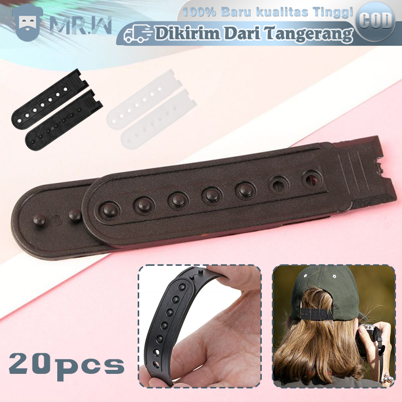 Pengait Topi Jaring 20pcs / Strap Gesper Topi / Gesper Lubang Topi / Strap Topi / Topi Snapback Jari