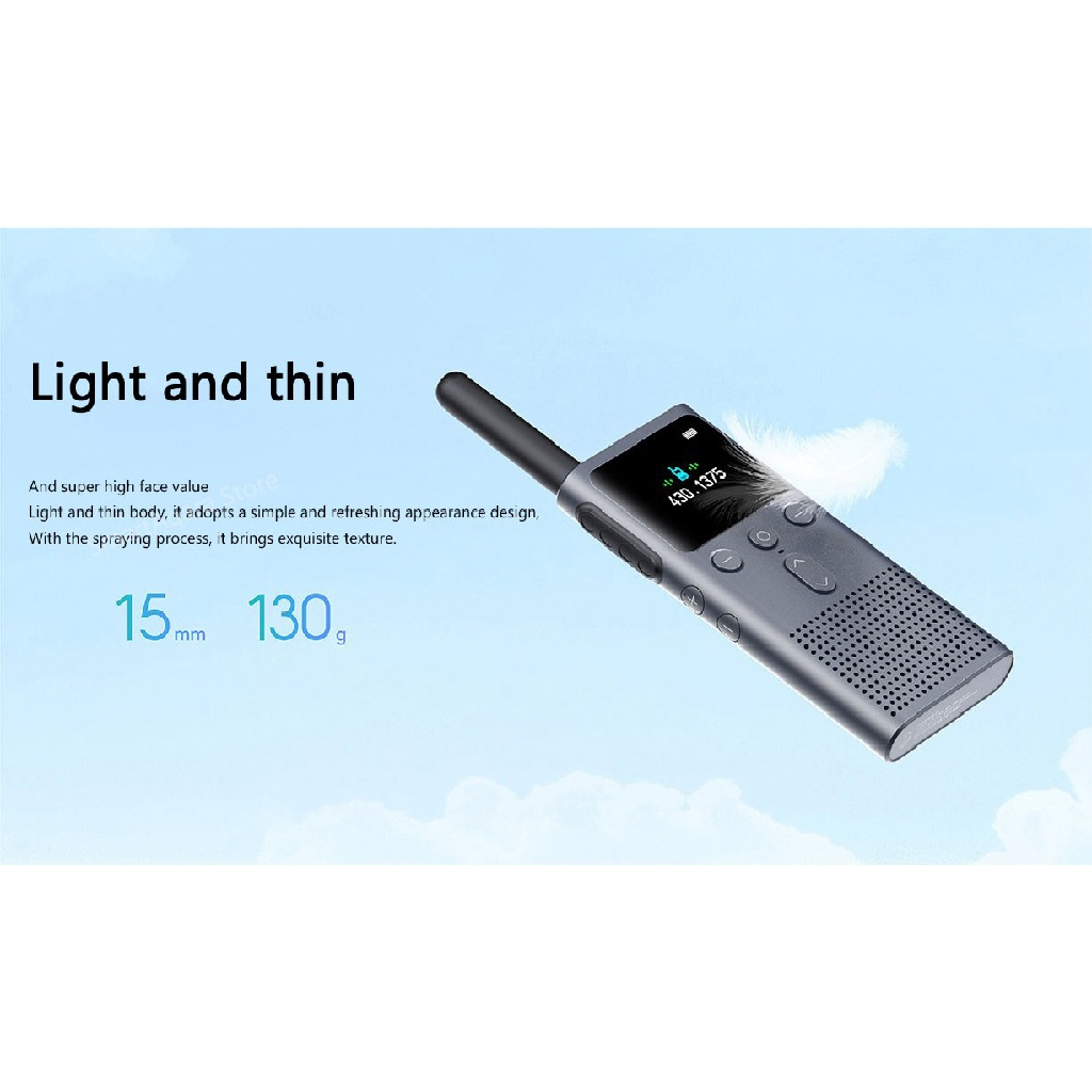 AKN88 - MIJIA Smart Walkie Talkie 2S - 4W Power 2190mAh Battery - XMDJJO4FY