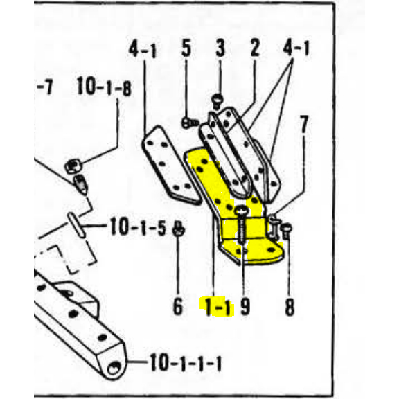 Upper Thread Guide Retainer 111070109 Ori Taiwan Mesin Jahit Make-Up YX-926 / B-926