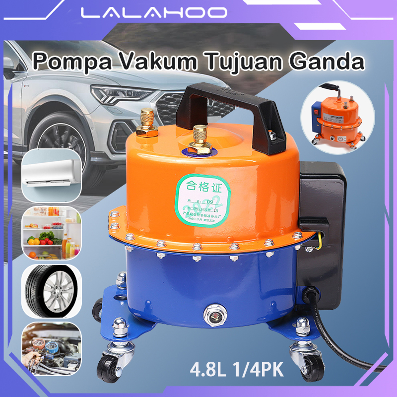 2-In-1 Vacum Pump AC 250Watt Vacuum Pump AC 4.8L Vacum Kompresor Ac Vacum Ac Value 1/4 pk