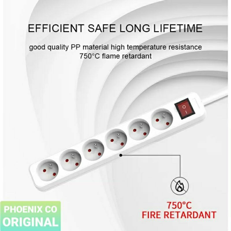 TERMURAH!!! STOP KONTAK + KABEL 2/3/4/5 LUBANG 1.5/3/5/10 METER SNI