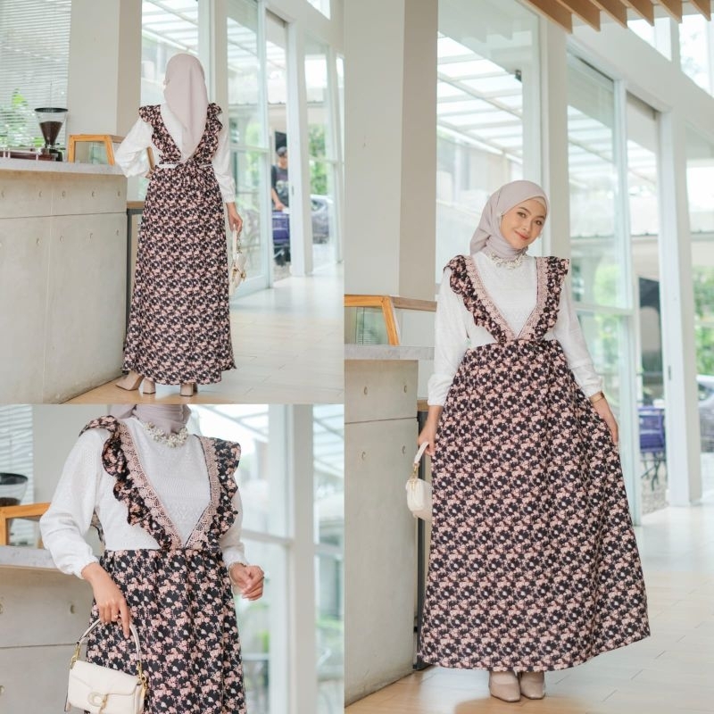 MAXY ADELINE FLOW, SHAKILA BRUKAT, GAMIS HIJAB MUSLIM, MAXY DRESS