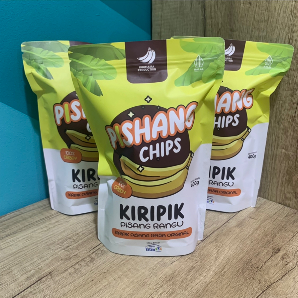 

Snack cemilan keripik kiripik kripik pisang PISHANG CHIPS KHUMAIRA