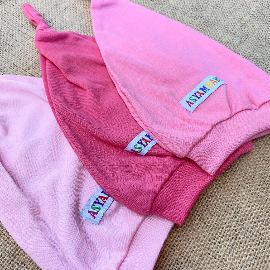 3 PCS kupluk bayi pelindung kepala bayi asyam baby