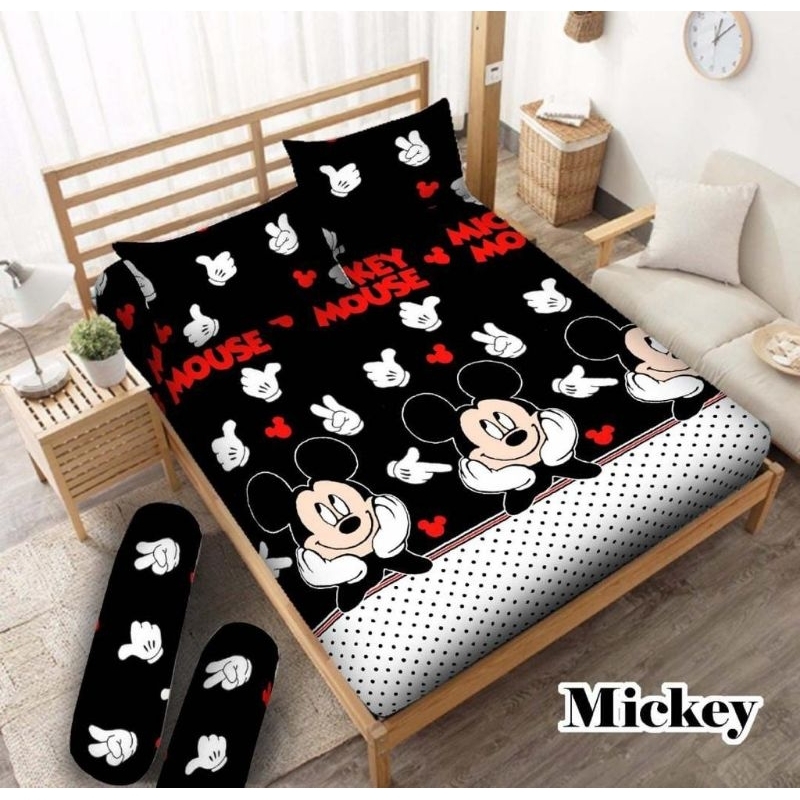 sprei mickey mouse sprei homemade grosir sprei katun