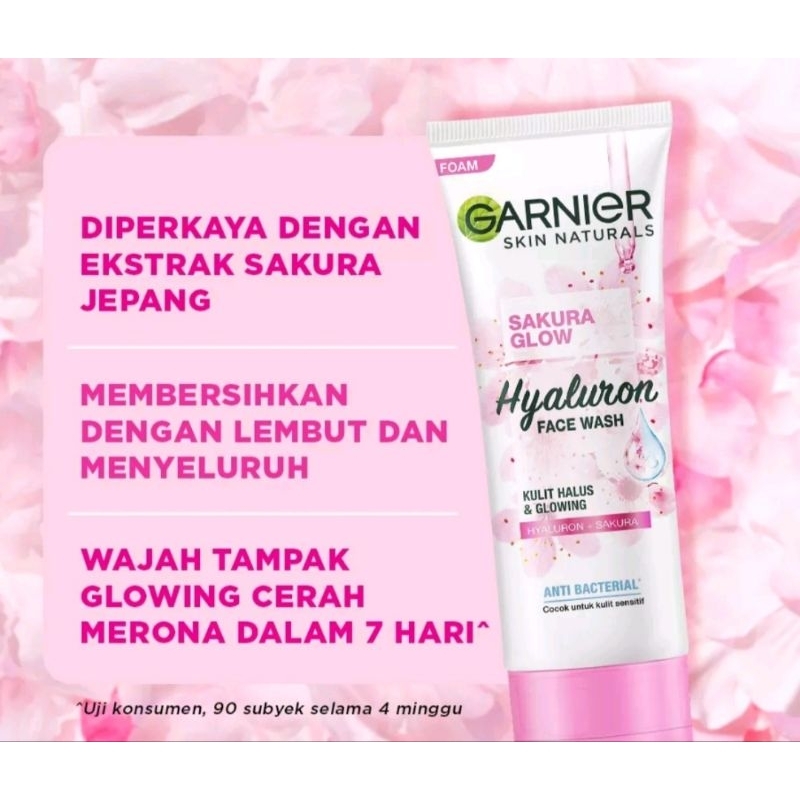 GARNIER Sakura Glow Face Wash Sabun Wajah