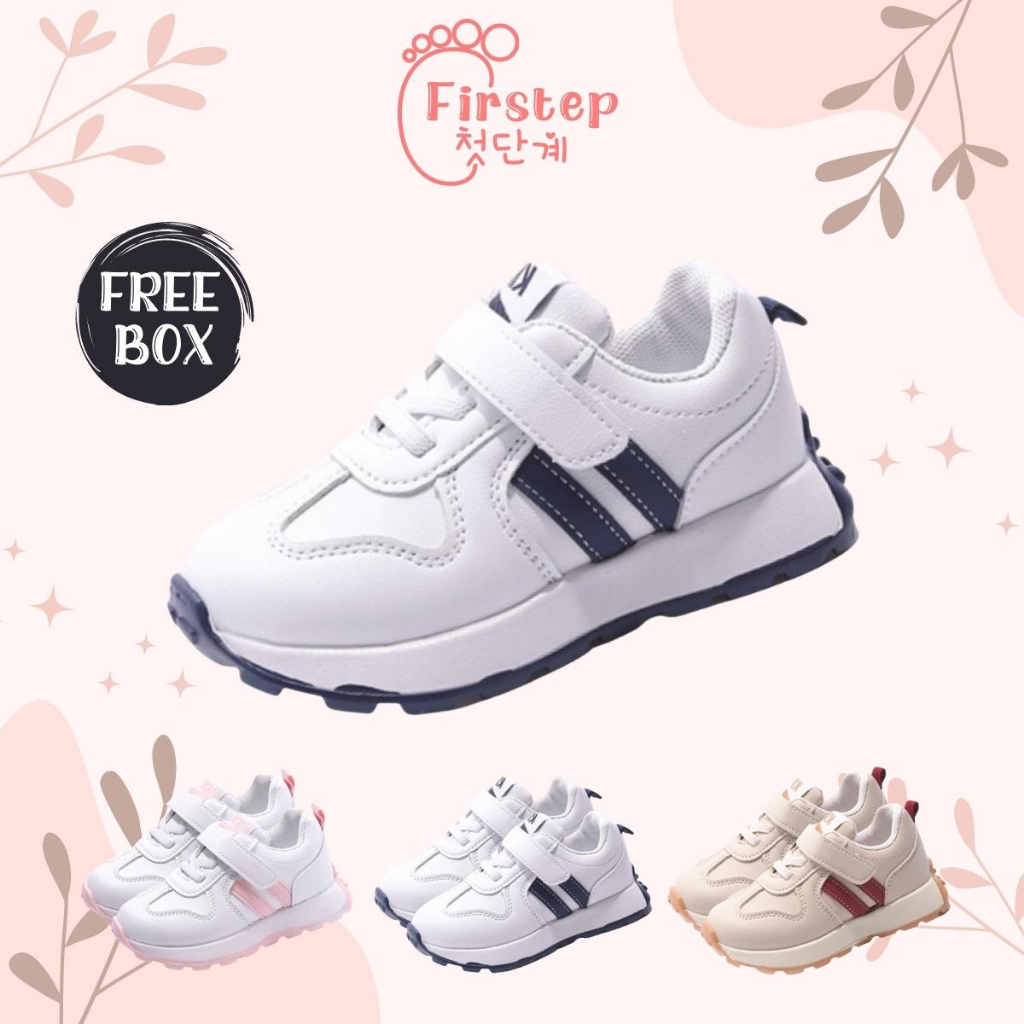 Firstep ❤️ Sepatu Anak Perempuan Sneakers Anak Sepatu Anak Laki Laki Import Premium Quality FS163